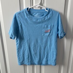 Vineyard Vines Kids Light Blue Tee with Pocket